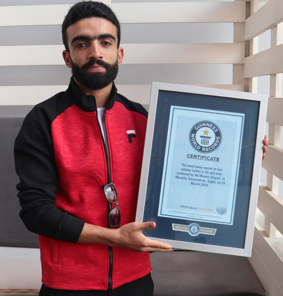 فعلها في أشهر.. شاب مصري يحطم 15 رقما قياسيا في موسوعة غينيس! صورة رقم 3