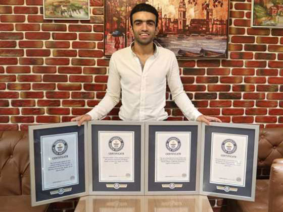 فعلها في أشهر.. شاب مصري يحطم 15 رقما قياسيا في موسوعة غينيس! صورة رقم 6