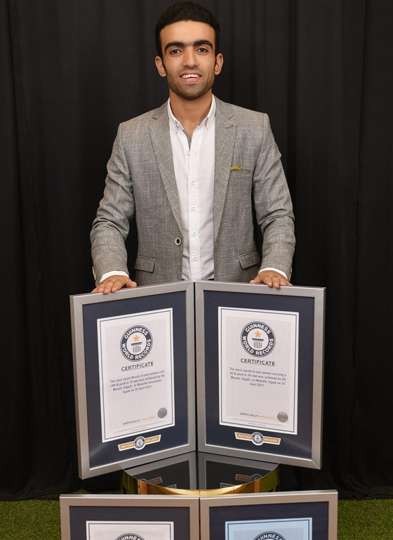 فعلها في أشهر.. شاب مصري يحطم 15 رقما قياسيا في موسوعة غينيس! صورة رقم 4