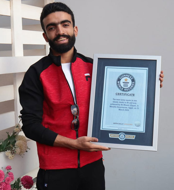 فعلها في أشهر.. شاب مصري يحطم 15 رقما قياسيا في موسوعة غينيس! صورة رقم 7