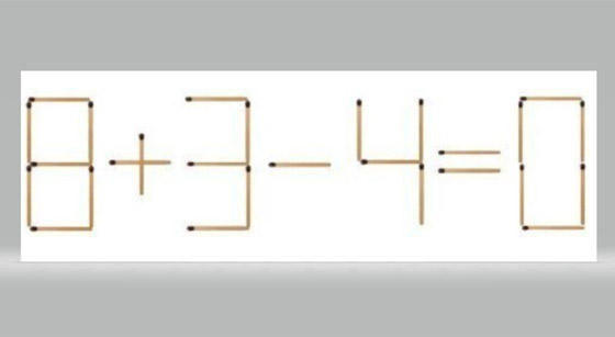 نشط عقلك.. حرك عود ثقاب واحدا لإصلاح هذه المعادلة بـ3 خيارات مختلفة صورة رقم 5