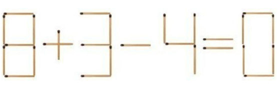 نشط عقلك.. حرك عود ثقاب واحدا لإصلاح هذه المعادلة بـ3 خيارات مختلفة صورة رقم 1