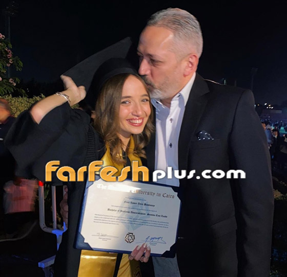 ابنة تامر أمين تدهش الجمهور بجمالها الأوروبي بحفل تخرجها.. وتشارك والدها بفيديو مضحك صورة رقم 1 ابنة تامر أمين تدهش الجمهور بجمالها الأوروبي بحفل تخرجها.. وتشارك والدها بفيديو مضحك صورة رقم 1