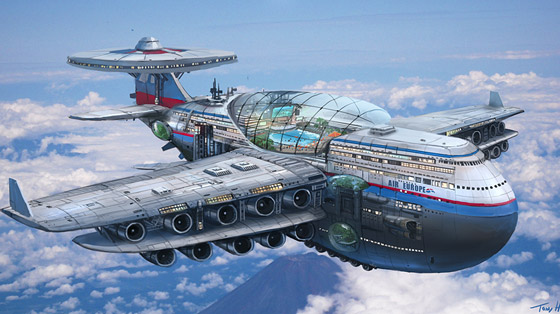 فيديو وصور: مهندس يمني يبتكر نموذجا لفندق طائر يحلق بالسماء لسنوات صورة رقم 2