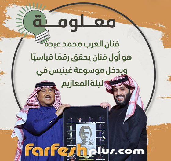 محمد عبده يدخل موسوعة غينيس.. وأصالة تعترف بخوفها منه! صورة رقم 2 محمد عبده يدخل موسوعة غينيس.. وأصالة تعترف بخوفها منه! صورة رقم 2
