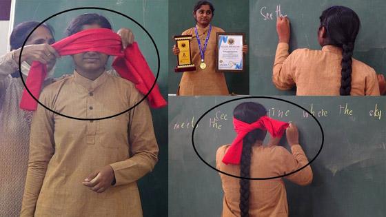 تكتب بكلتا اليدين.. فتاة هندية تبهر متابعيها بقدراتها الكتابية الخارقة! فيديو صورة رقم 7