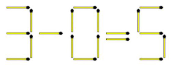 للأذكياء فقط.. أضف عودي ثقاب فقط لإصلاح المعادلة في 20 ثانية صورة رقم 1