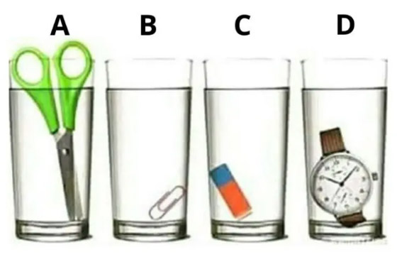 أمامك نصف دقيقة.. حدد الكوب الذي يحتوي على كمية أكبر من الماء! صورة رقم 1