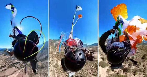 بالفيديو: لحظات مرعبة لحبال تحاصر مظلي والنجاة في اللحظة الأخيرة! صورة رقم 2 بالفيديو: لحظات مرعبة لحبال تحاصر مظلي والنجاة في اللحظة الأخيرة! صورة رقم 2