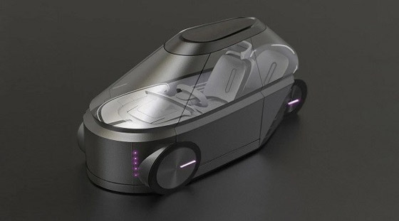 سيارة المستقبل بمقعدين تجمع بين الكوبيه والدراجة النارية صورة رقم 1