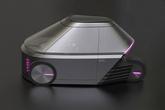 سيارة المستقبل بمقعدين تجمع بين الكوبيه والدراجة النارية صورة رقم 4