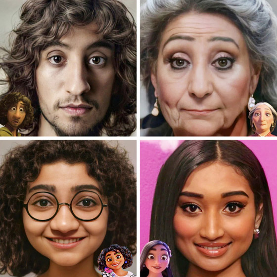 علاء الدين وسبونج بوب وغيرهما.. الشخصيات الكرتونية بوجوه حقيقية! صورة رقم 6