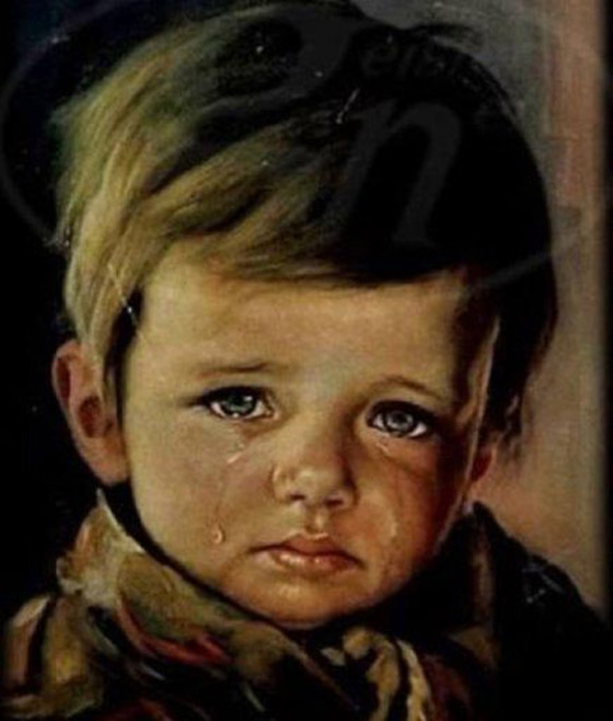 لوحة الطفل الباكي…لعنة لم نكن ندركها صورة رقم 2