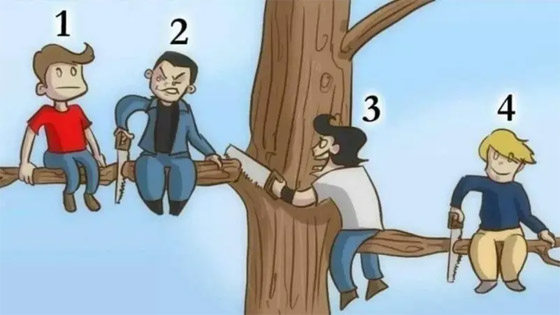 الحل بسيط للأذكياء.. اكتشف الأكثر غباء بين الأربعة بأقل من 11 ثانية صورة رقم 1