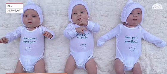 أربعينية تتحدى الأطباء وتنجب ثلاثة توائم متطابقين صورة رقم 4