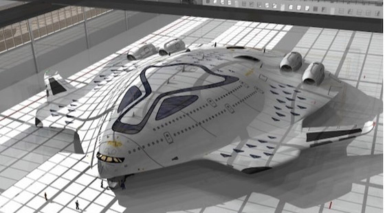 طائرة نووية ذات طابقين تحمل 500 شخص صورة رقم 1