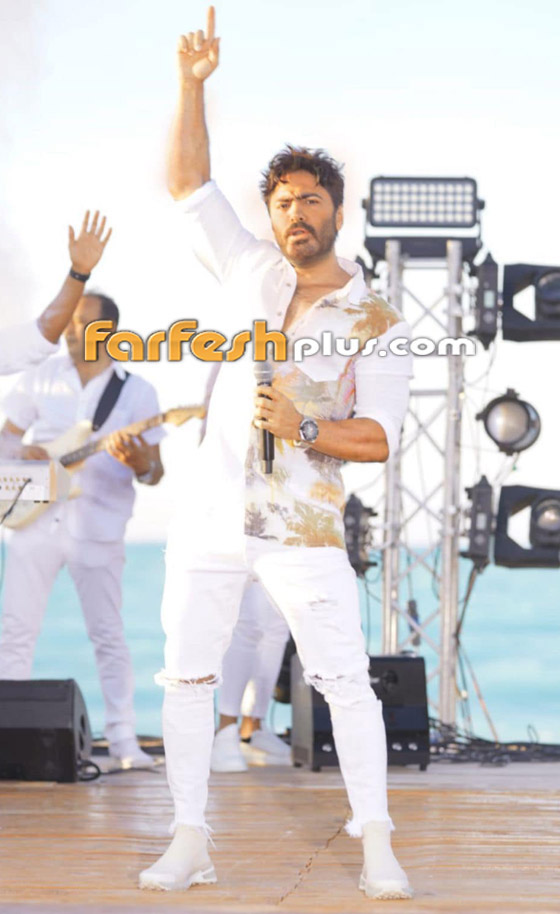 تامر حسني وبسمة بوسيل يهنئان نجلهما آدم بعيد ميلاده صورة رقم 8