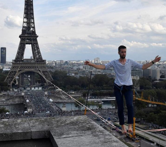 فيديو: مغامر فرنسي يحطم رقما قياسيا بالسير على حبل معلق بالهواء! صورة رقم 8