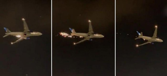 فيديو يحبس الأنفاس: احتراق طائرة اشتعلت بها شرارة لحظات بعد إقلاعها صورة رقم 3 فيديو يحبس الأنفاس: احتراق طائرة اشتعلت بها شرارة لحظات بعد إقلاعها صورة رقم 3