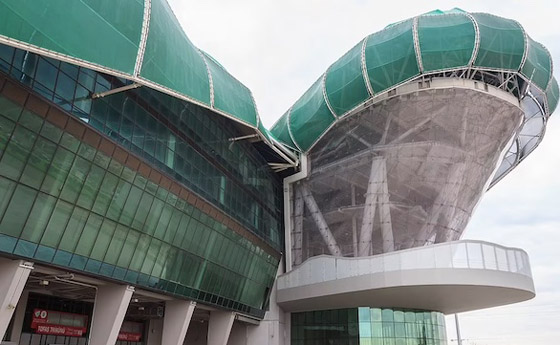 تصميم غريب...ملعب كرة قدم على شكل تمساح صورة رقم 3