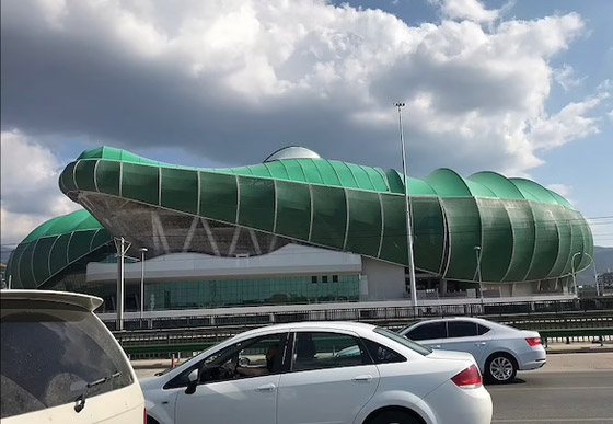 تصميم غريب...ملعب كرة قدم على شكل تمساح صورة رقم 4