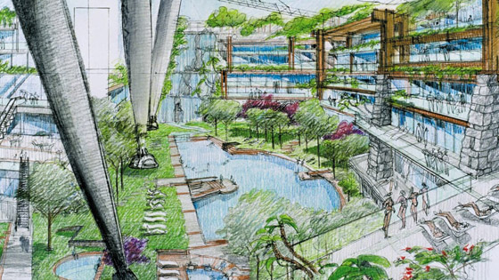 منتجع خلاب على شكل قمر عملاق.. هكذا قد يبدو في دبي (صور) صورة رقم 8