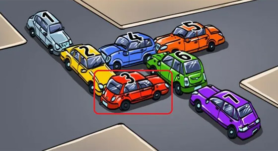 بـ7 ثوان فقط.. ما السيارة التي يجب إزاحتها لتسيير حركة المرور؟ صورة رقم 2