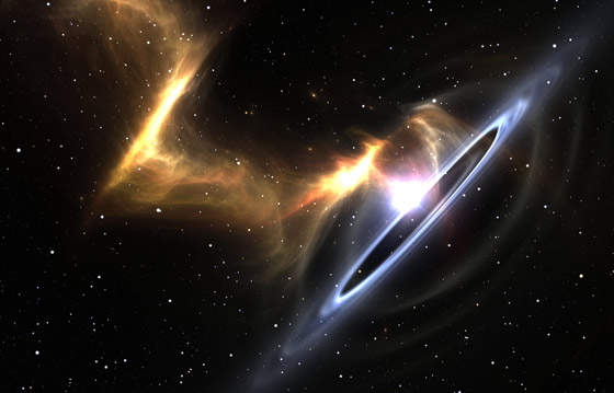 كأنه يتجشأ.. ثقب أسود يُحير العلماء بعد أن لفظ بقايا نجم ابتلعه منذ سنوات صورة رقم 1