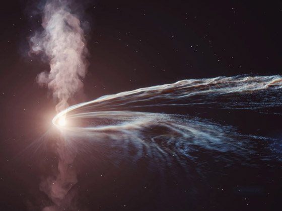 كأنه يتجشأ.. ثقب أسود يُحير العلماء بعد أن لفظ بقايا نجم ابتلعه منذ سنوات صورة رقم 2