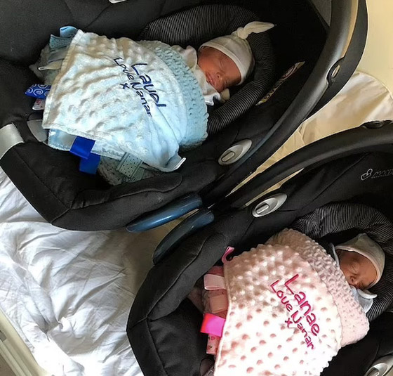 طفلتان توأم تولدان بلونين مختلفين وتنموان في رحمين منفصلين صورة رقم 4