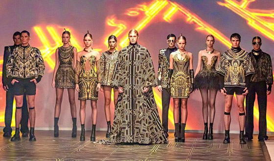 مايكل سينكو يجلب عظمة الحضارة الفرعونية لأسبوع الموضة في دبي (صور) صورة رقم 8