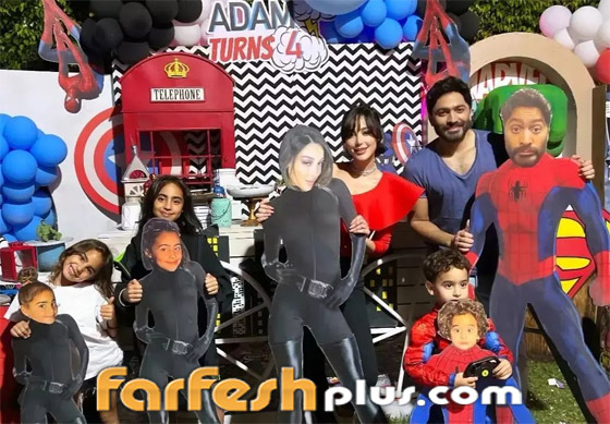 بالصور والفيديو: تامر حسني وبسمة بوسيل يحتفلان بعيد ميلاد ابنهما صورة رقم 3 بالصور والفيديو: تامر حسني وبسمة بوسيل يحتفلان بعيد ميلاد ابنهما صورة رقم 3