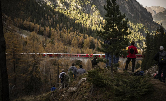 بالصور: سويسرا تسجل رقما قياسيا لأطول قطار ركاب في العالم صورة رقم 7