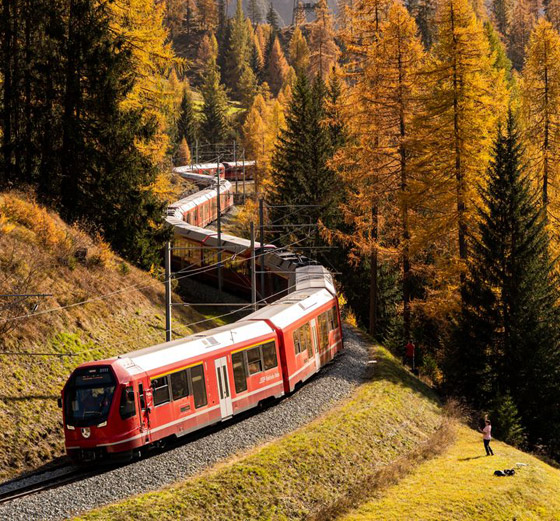 بالصور: سويسرا تسجل رقما قياسيا لأطول قطار ركاب في العالم صورة رقم 10