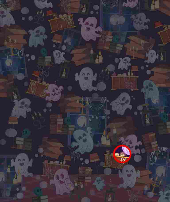 هل يمكنك إيجاد اليقطينة المخفية في هذه الصورة المليئة بالأشباح؟ صورة رقم 2 هل يمكنك إيجاد اليقطينة المخفية في هذه الصورة المليئة بالأشباح؟ صورة رقم 2