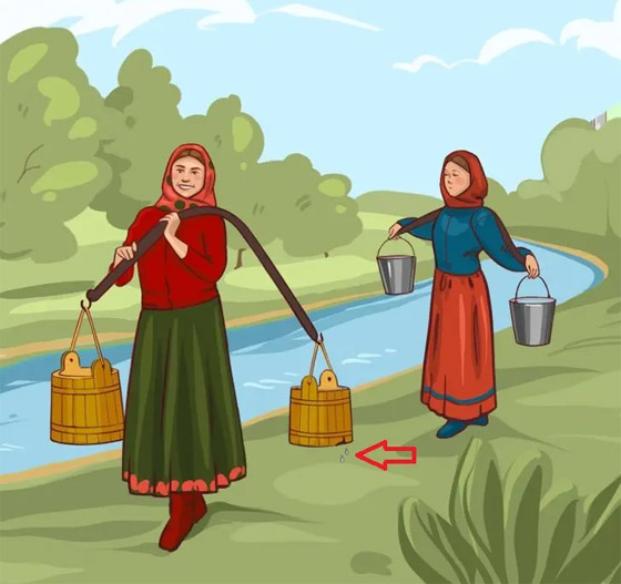 أي سيدة ستجلب المزيد من الماء للمنزل؟ أمامكم 5 ثوان للإجابة! صورة رقم 2