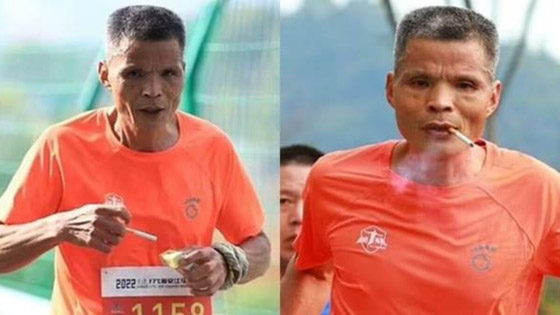 يركض ويدخن.. عداء صيني يقطع سباقا لـ3 ساعات دون أن يترك السيجارة! صورة رقم 6