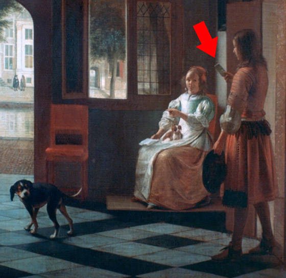 فيها هاتف ذكي.. لوحة عمرها 350 عاما تثير التكهنات حول السفر عبر الزمن صورة رقم 2