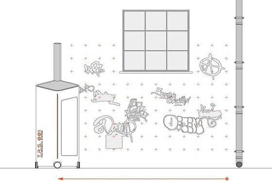 روبوت يحدد العبارات غير المرغوبة على الجدران ويغطيها بالطلاء صورة رقم 3