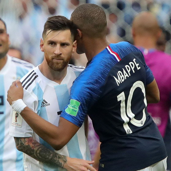 قبل مباراة الأرجنتين وفرنسا.. تعرفوا على أرقام ميسي ومبابي بكأس العالم صورة رقم 7 قبل مباراة الأرجنتين وفرنسا.. تعرفوا على أرقام ميسي ومبابي بكأس العالم صورة رقم 7