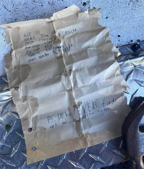 أغرب من الخيال: رسالة بزجاجة تعود لصاحبها بعد 37 عاما من رميها بالبحر صورة رقم 4