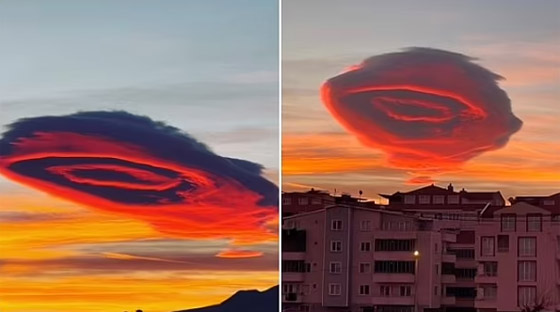 ظهور سحابة غريبة كـ ظهور سحابة غريبة كـ