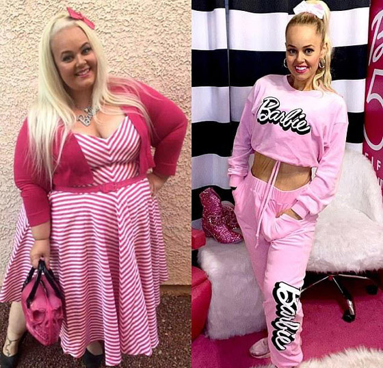 امرأة سمينة تخسر 90 كغم من وزنها بسبب سفرة بالطائرة وتتحول الى امرأة سمينة تخسر 90 كغم من وزنها بسبب سفرة بالطائرة وتتحول الى