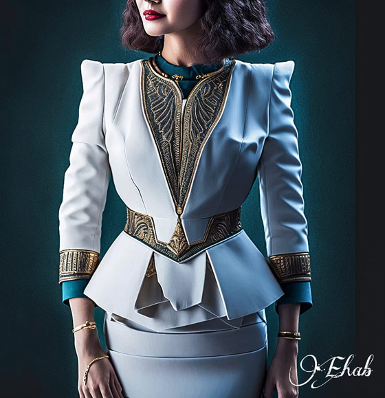 تصميم فرعوني مميز لزي طاقم شركة مصر للطيران.. أبدعته لمسة من الذكاء الاصطناعي صورة رقم 8