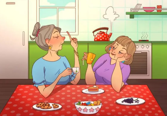 جلسة شاي بين صديقتين.. هل يمكنك اكتشاف الخطأ بـ9 ثوان فقط؟ صورة رقم 2