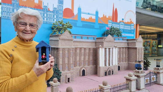 عمرها 93 عاما.. مسنة تصمم نموذجا لقصر باكنجهام من الصوف (صور) صورة رقم 11