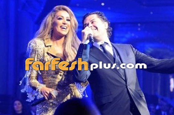 فيديو مايا دياب ترقص مع راغب علامة وزوجته على أنغام 