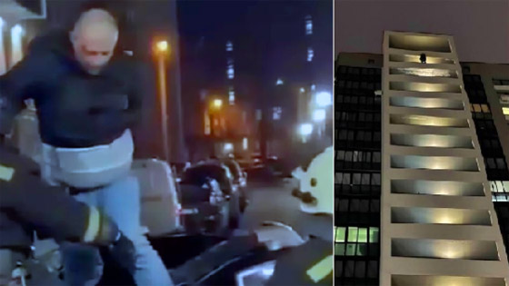 روسي سقط من 19 طابقا وارتطم بسيارة ثم يظهر كأن شيئا لم يكن! صورة رقم 5 روسي سقط من 19 طابقا وارتطم بسيارة ثم يظهر كأن شيئا لم يكن! صورة رقم 5