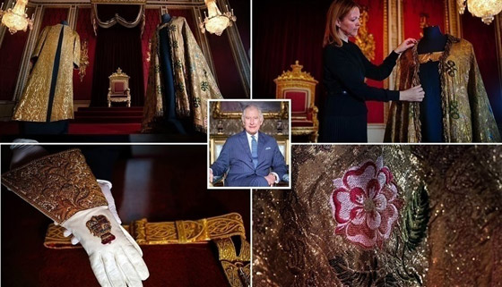 الملك تشارلز بملابس تاريخية في مراسم تتويجه صورة رقم 1