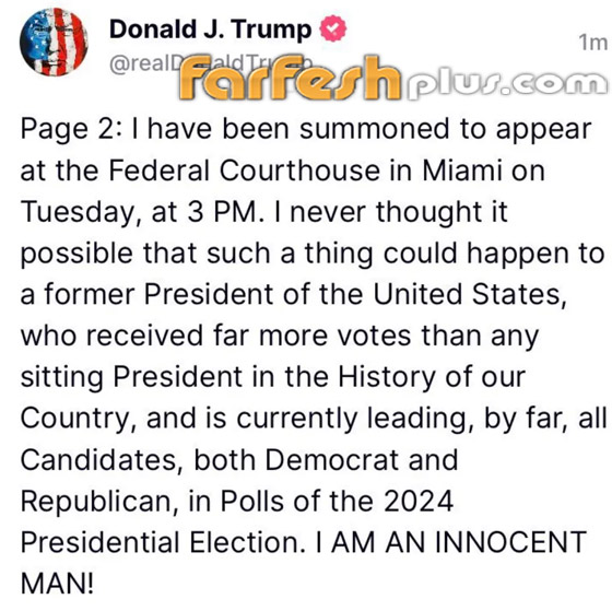 الرئيس السابق ترامب يرد بفيديو جديد: أنا بريء وسأحاربهم وأربح! صورة رقم 2